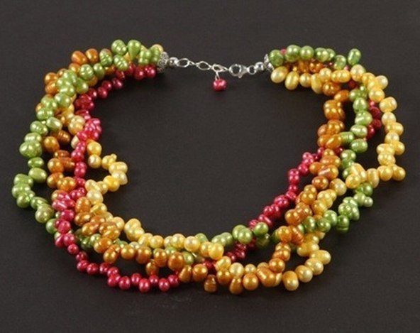 4-STRAND GENUINE CULTURED PEARL NECKLACE