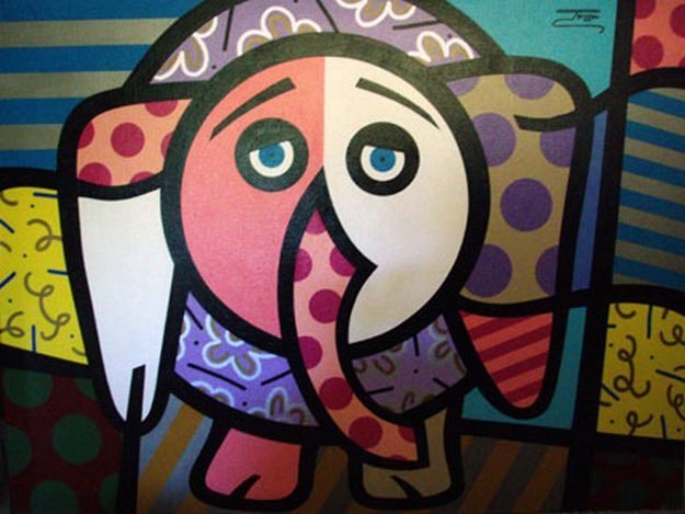 JOZZA ORIGINAL PAINTING - "ELEPHANT"