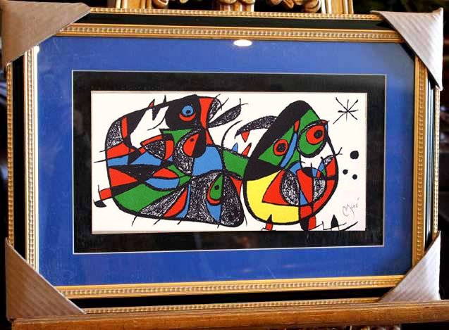 RARE MIRO ORIGINAL LITHOGRPH "ITALY"