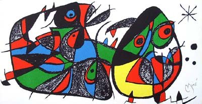 RARE MIRO ORIGINAL LITHOGRPH "ITALY" - 2