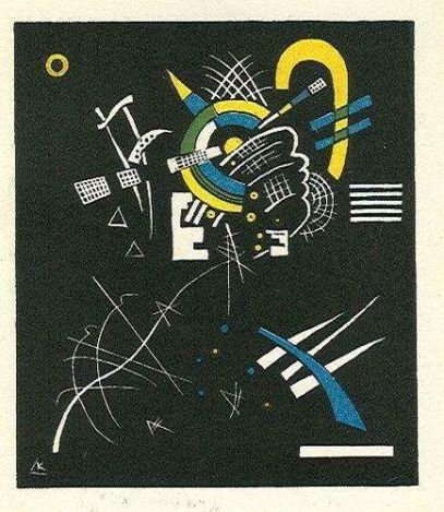 WASSILY KANDINSKY LITHOGRAPH "KLEINE WELTEN VII"