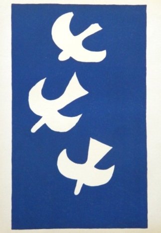 GEORGES BRAQUE LITHOGRAPH: GEORGES BRAQUE LITHOGRAPH - ONE OF THE BEAUTIFUL COMPOSITIONS FROM GEORGE BRAQUE'S INTIMATE SKETCHBOOKS (CARNETS INTIMES). BRAQUE HAD KEPT THESE DRAWINGS PRIVATE, BUT FINALLY CONSENTED TO HAVING THEM 