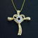 DIAMOND STERLING CROSS PENDANT & CHAIN