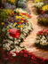 "GARDEN MAILBOX" EMBELLISHED GICLEE GALLERY WRAP