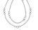STERLING MULTI STR& TWIST STATION LONG NECKLACE W/