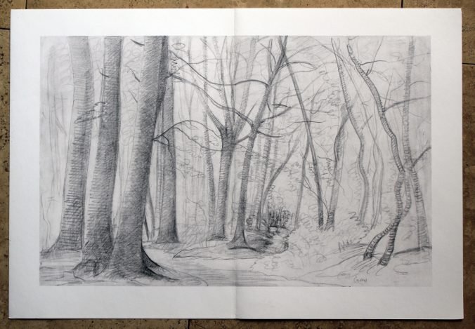 DERAIN ORIGINAL LITHOGRAPH 1957: ANDRE DERAIN ORIGINAL LITHOGRAPH ON WOVE PAPER - EXECUTED FOR DERRIÈRE LE MIROIR (NO. 94-95) IN 1957 - PUBLISHED BY IN PARIS BY THE MAEGHT ATELIER - PAGE SIZE 15" X 22" (380 X 560 MM) - UNFRAMED