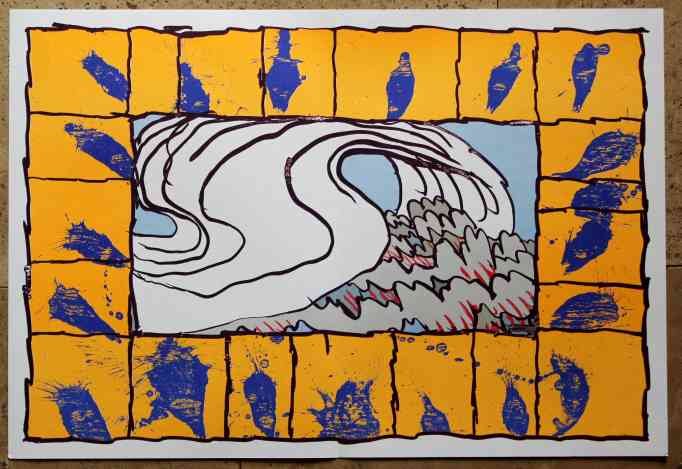 ALECHINSKY ORIGINAL LITHOGRAPH 1981: PIERRE ALECHINSKY ORIGINAL LITHOGRAPH ON WOVE PAPER - EXECUTED FOR DERRIÈRE LE MIROIR (NO. 247) IN 1981 - PUBLISHED BY IN PARIS BY THE MAEGHT ATELIER - PAGE SIZE 15" X 22" (380 X 560 MM) - UNFRAMED