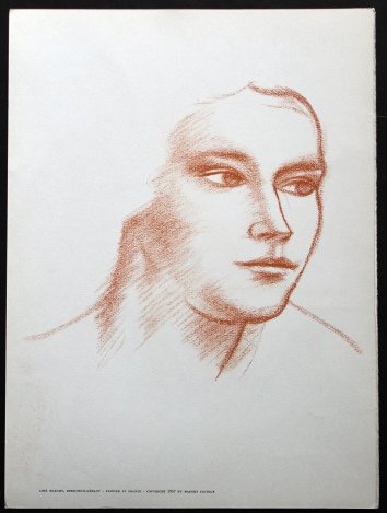 DERAIN ORIGINAL LITHOGRAPH 1957: ANDRE DERAIN ORIGINAL LITHOGRAPH ON WOVE PAPER - EXECUTED FOR DERRIÈRE LE MIROIR (NO. 94-95) IN 1957 - PUBLISHED BY IN PARIS BY THE MAEGHT ATELIER - PAGE SIZE 15" X 11" (380 X 280 MM) - UNFRAMED