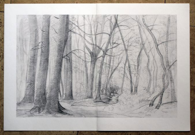 DERAIN ORIGINAL LITHOGRAPH 1957: ANDRE DERAIN ORIGINAL LITHOGRAPH ON WOVE PAPER - EXECUTED FOR DERRIÈRE LE MIROIR (NO. 94-95) IN 1957 - PUBLISHED BY IN PARIS BY THE MAEGHT ATELIER - PAGE SIZE 15" X 22" (380 X 560 MM) - UNFRAMED