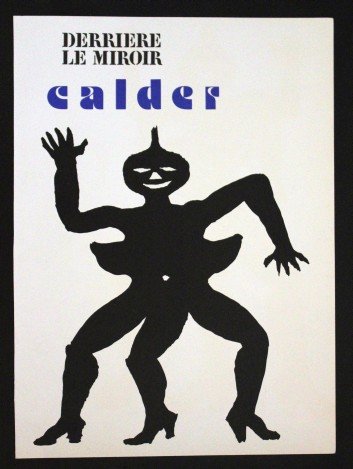 CALDER ORIGINAL LITHOGRAPH 1975: ALEXANDER CALDER LITHOGRAPH ON WOVE PAPER - COVER EXECUTED FOR DERRIÈRE LE MIROIR (NO. 212) IN 1975 - PUBLISHED BY IN PARIS BY THE MAEGHT ATELIER - PAGE SIZE 15" X 11" (380 X 280 MM) - UNFRAMED