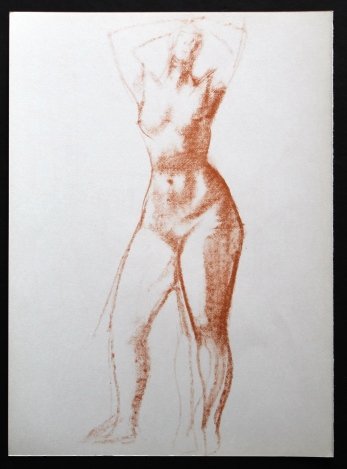 DERAIN ORIGINAL LITHOGRAPH 1957: ANDRE DERAIN ORIGINAL LITHOGRAPH ON WOVE PAPER - EXECUTED FOR DERRIÈRE LE MIROIR (NO. 94-95) IN 1957 - PUBLISHED BY IN PARIS BY THE MAEGHT ATELIER - PAGE SIZE 15" X 11" (380 X 280 MM) - UNFRAMED