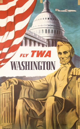 Lot of TWA Airline Travel Posters