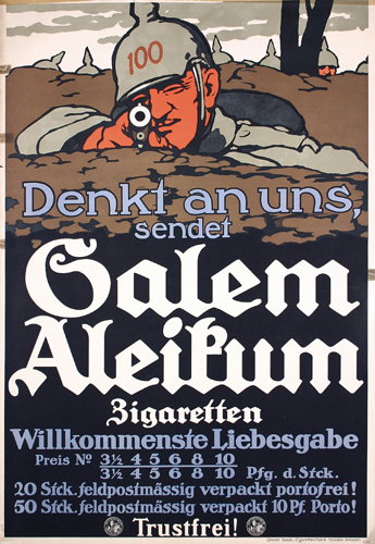 Original German WW I Poster Plakat Salem 1919
