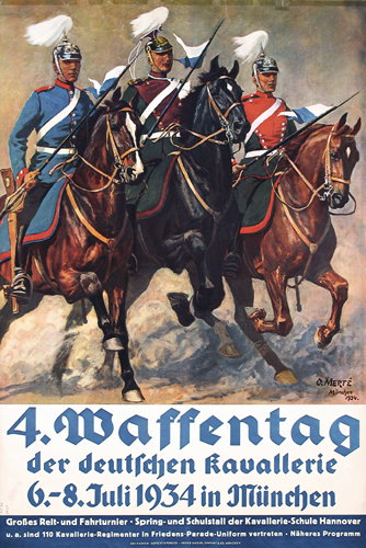 German Military Poster Plakat 1930s Waffentag
