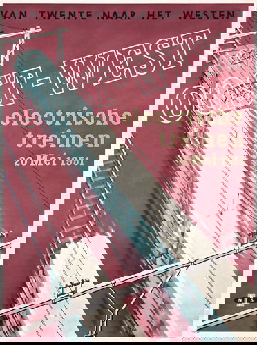 Old Dutch Rail Poster Plakat 1950s: Haan deOost-WestOffset 195142.9 x 31.8 in. (109 x 81 cm)J. van Boekhno informationen, Utrecht(B+) backed on linen, small tears and minor creasing at the edges, small repaired paper loss at the bottom