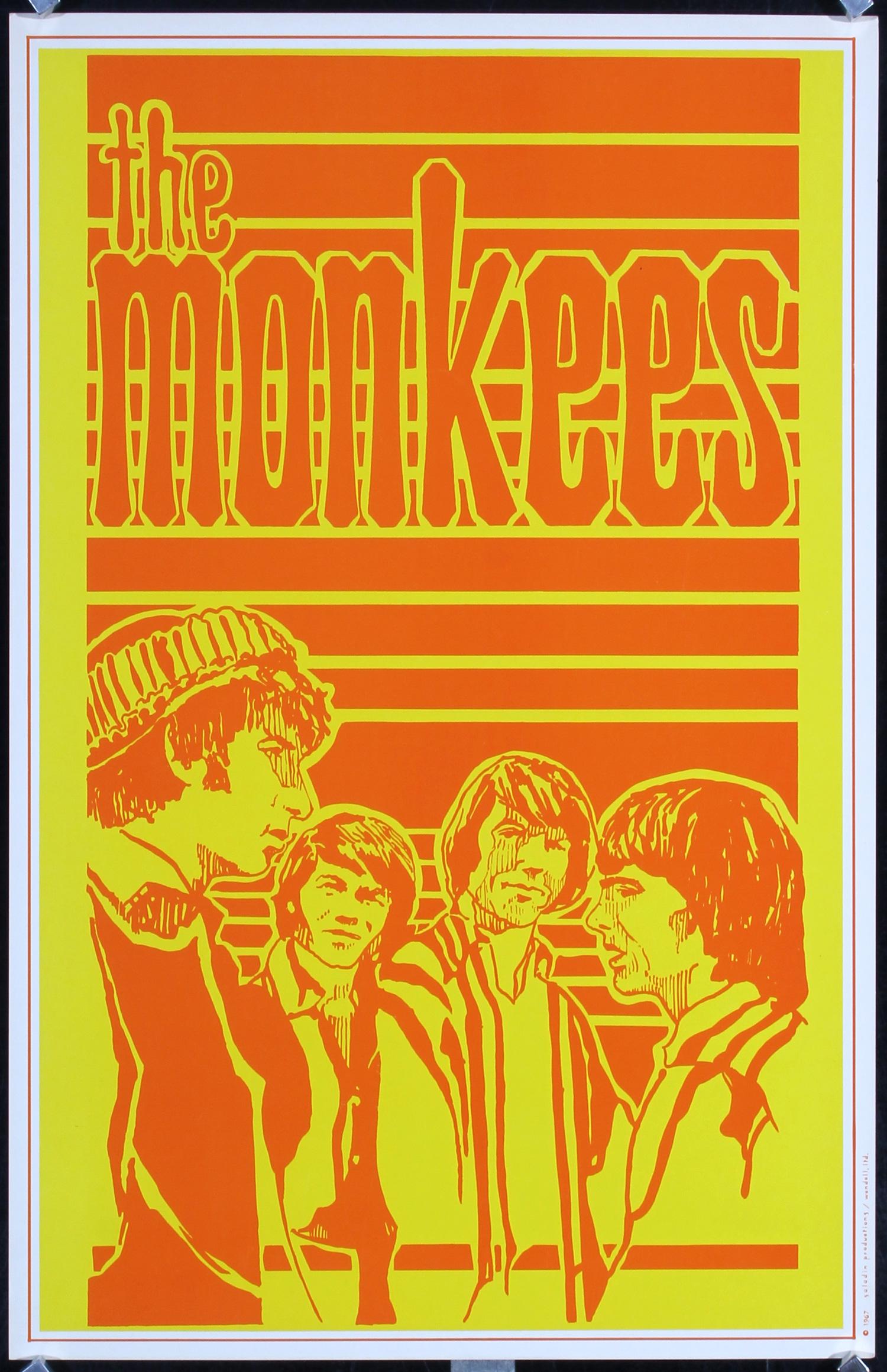 Original Vintage 1960s Rock Band Poster The Monkeys (1 of 1)