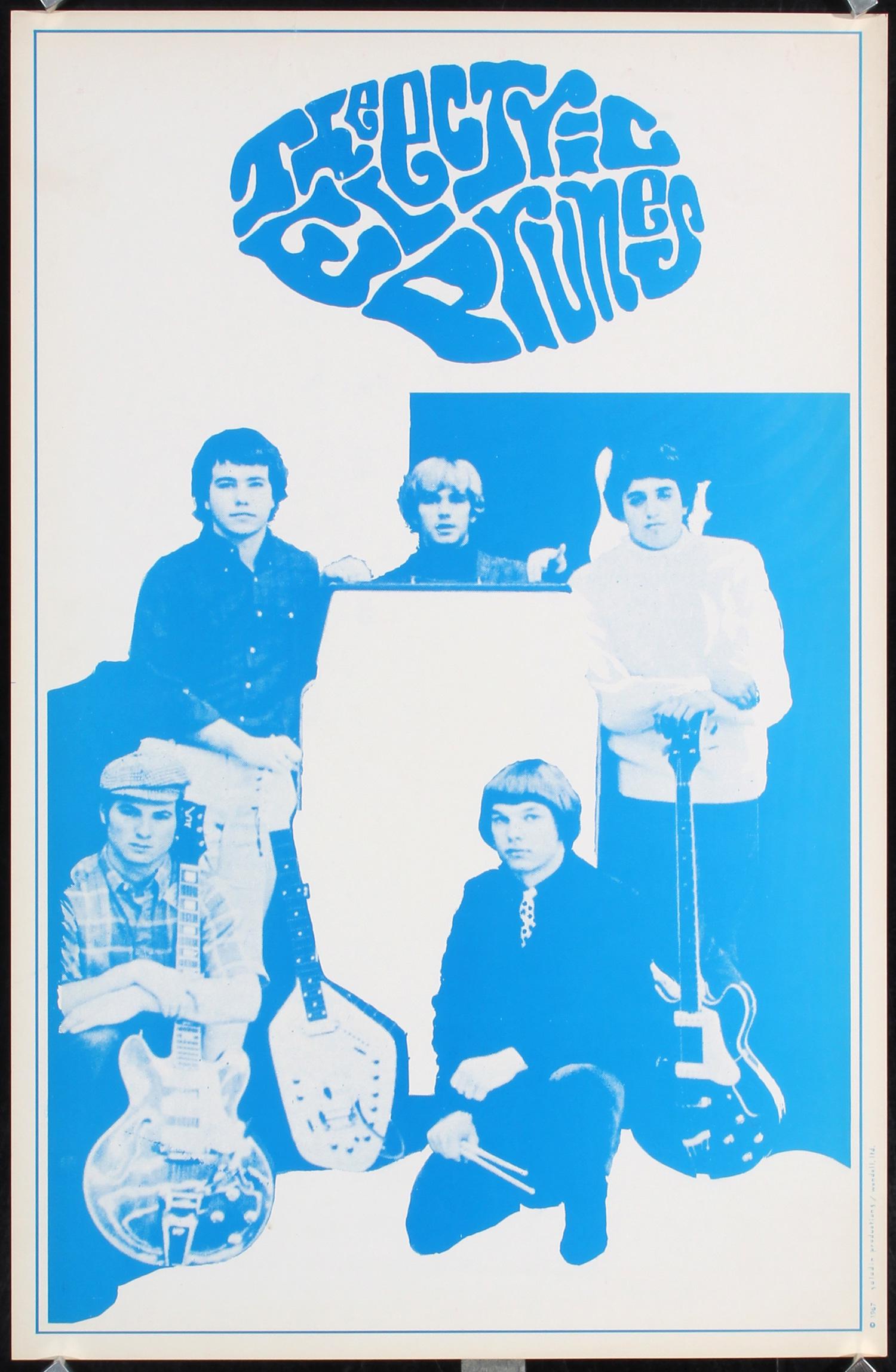 Original Vintage 1960s Rock Band Poster Electric Prunes (1 of 1)