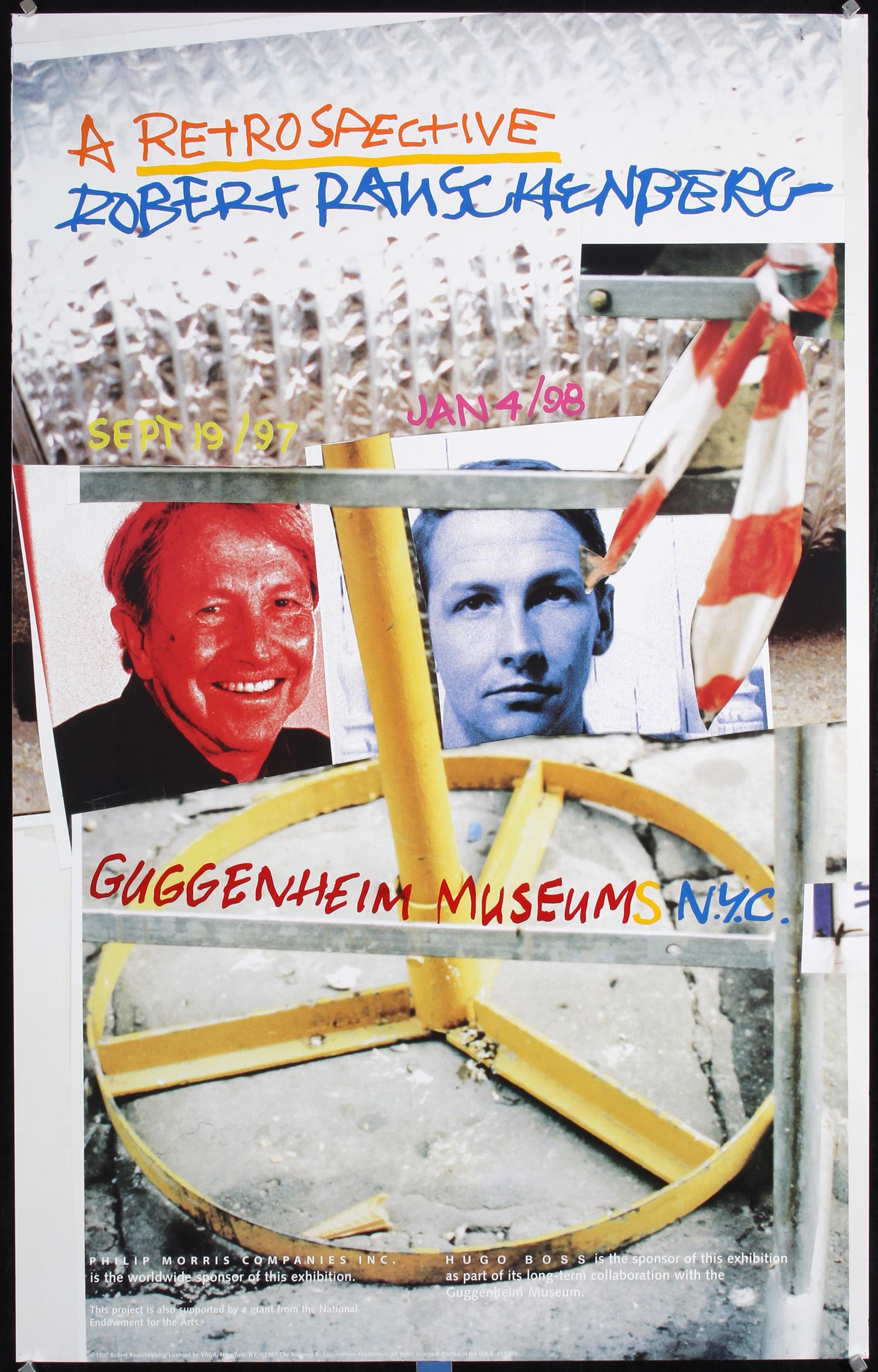 Original 1990s Rauschenberg Design Poster Guggenheim (1 of 1)