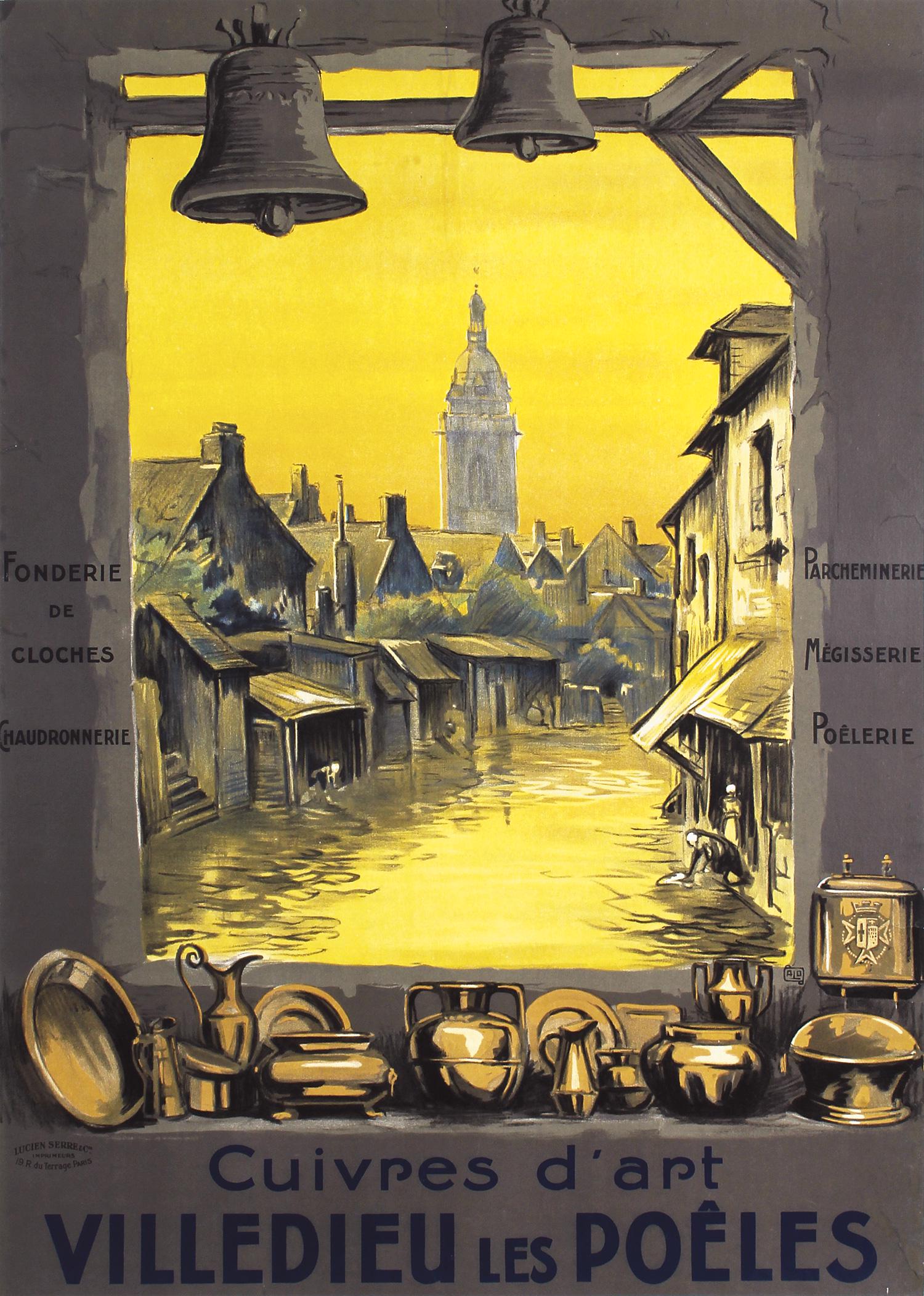 Original Vintage 1920s French Travel Poster ALO Art (1 of 1)