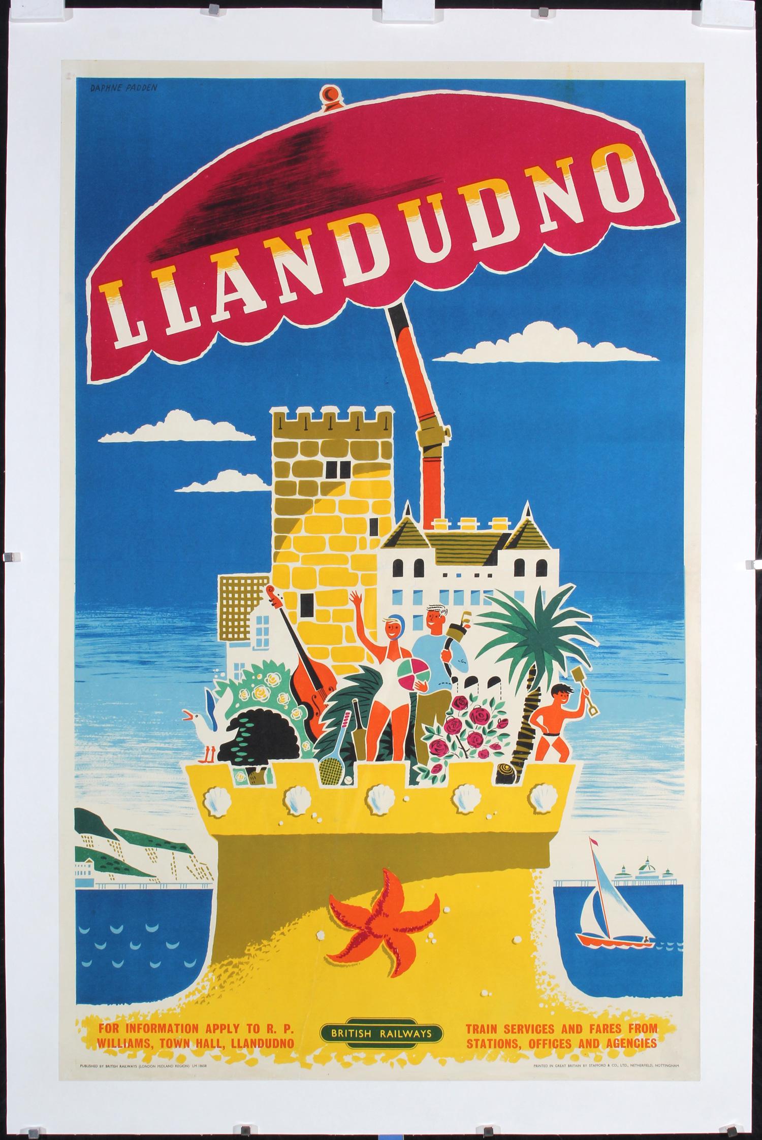 Original 1950s British Rail Travel Poster Llandudno (1 of 1)