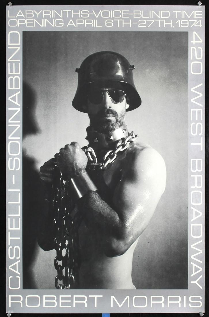 Rare Original 1970s Robert Morris Poster Labyrinths Voi: Morris, Robert 1931 -Robert Morris - Labyrinths - Voice - Blind TimePhoto/Offset 197437 x 23.6 in. (94 x 60 cm)Printer: no informationCondition Details: (A) minimal creasing at the edges