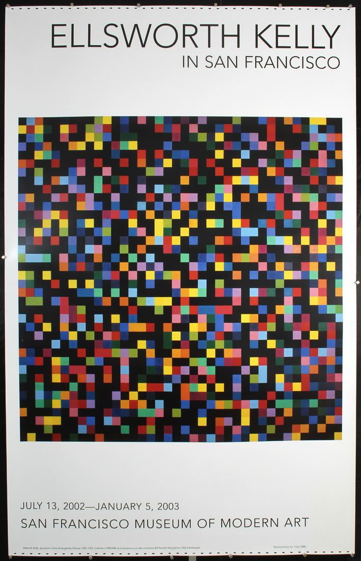 Huge Original 2003 SF Moma Ellsworth Kelly Mylar Poster (1 of 1)