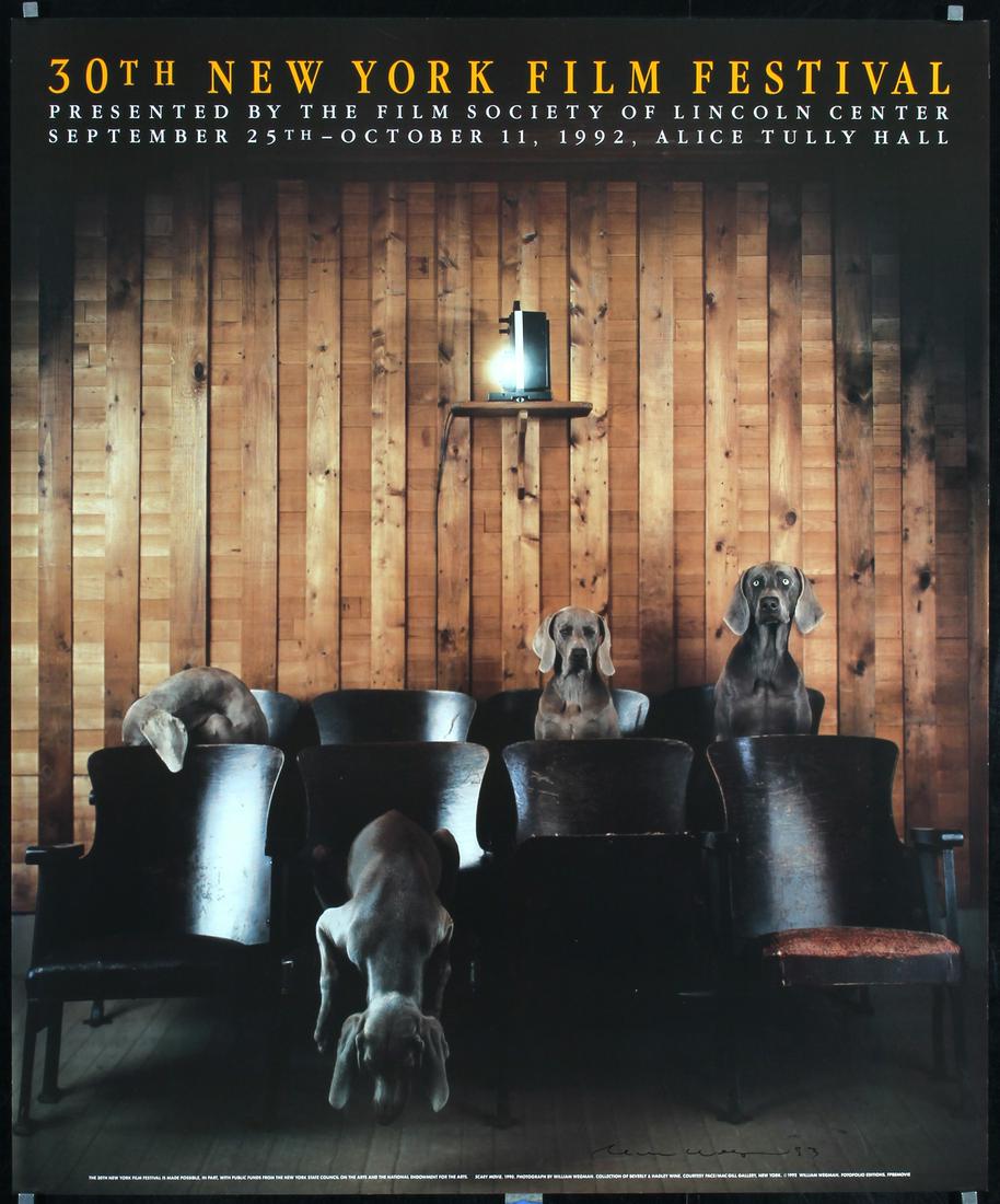 Original 1990s NY Film Festival poster HAND-SIGNED (1 of 1)