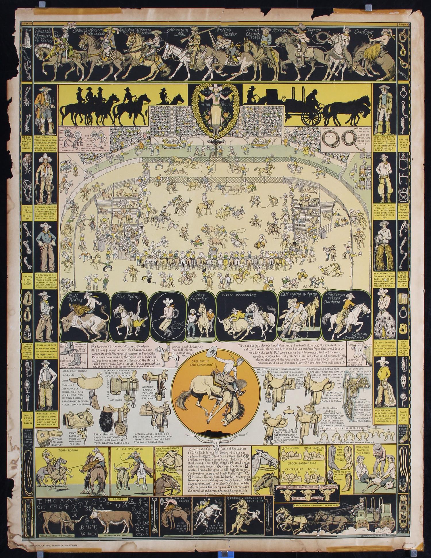 Original MORA 1940s California Rodeo Sweetheart Poster (1 of 1)