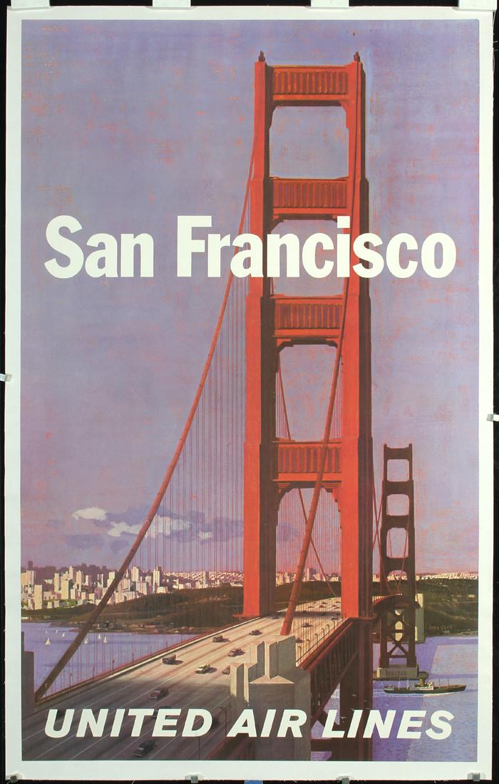 Original 1960s San Francisco Travel Poster Galli (1 of 1)