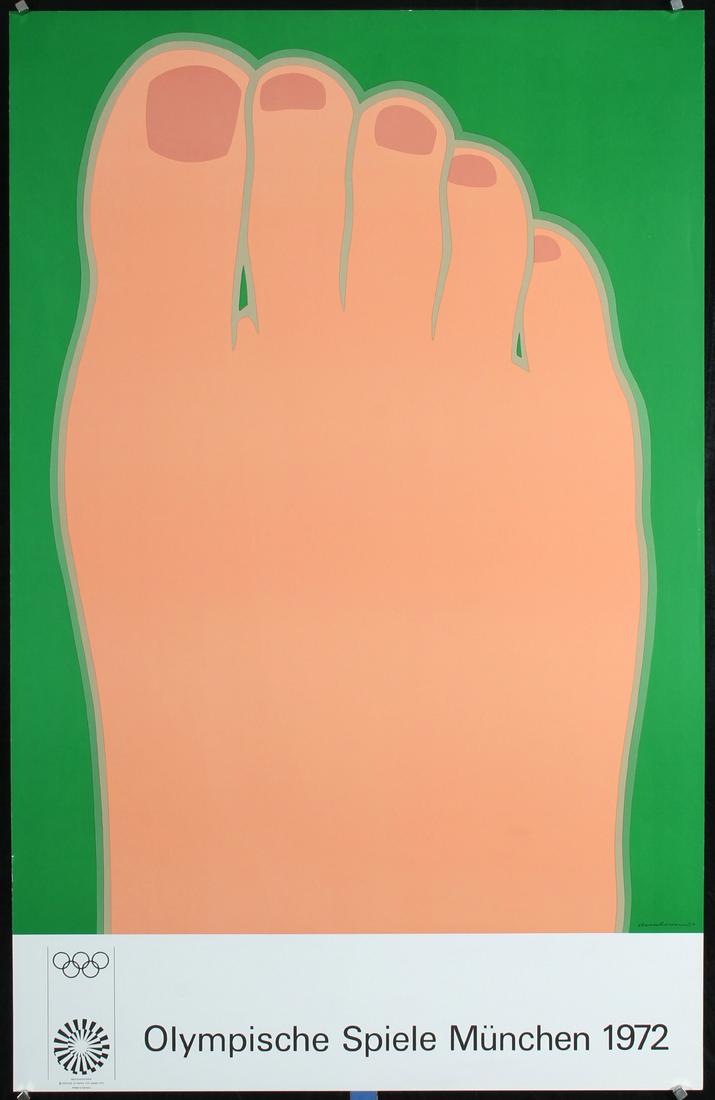 Original 1972 Munich Olympic Games Poster WESSELMANN (1 of 1)