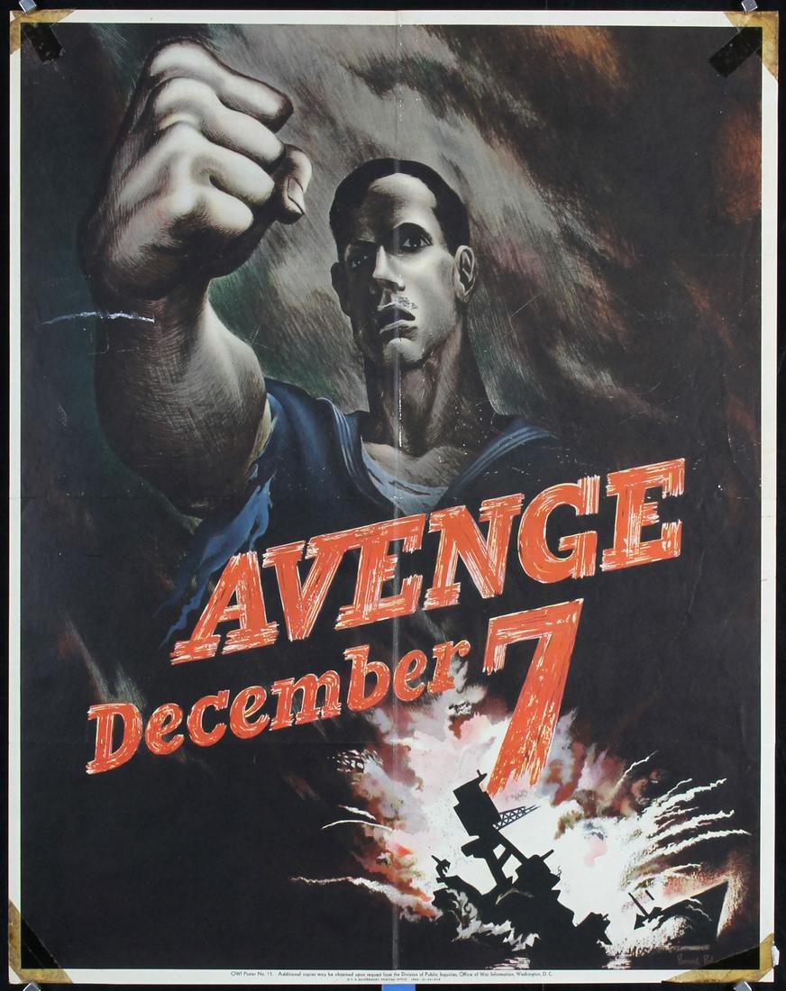 Group of 15 Original Vintage US World War II Posters (1 of 15)