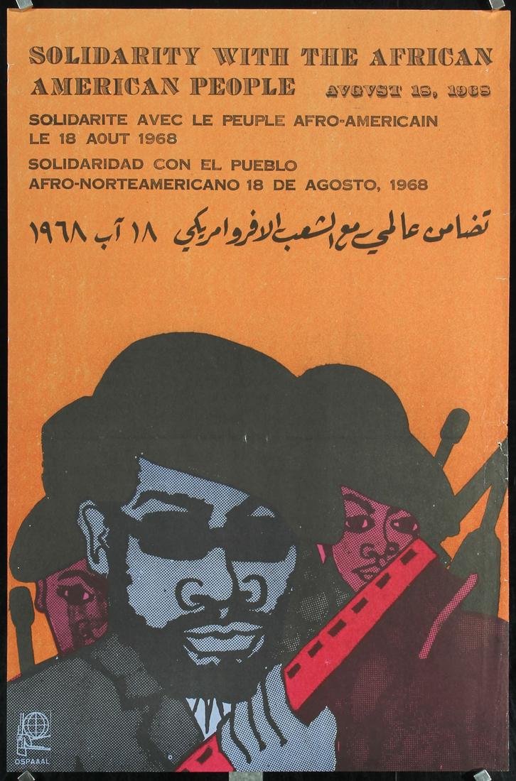 Original 1970s Ospaaal Propaganda Poster African Americ (1 of 1)