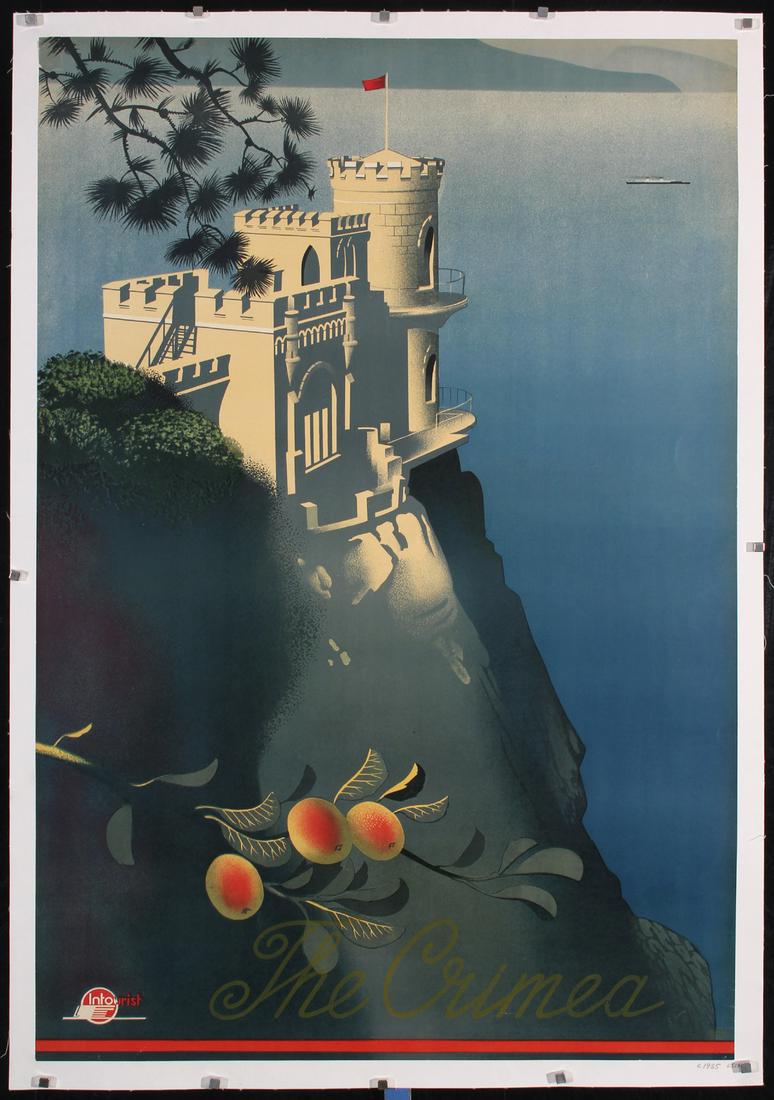 Original 1930s Russian Intourist Travel Poster Crimea (1 of 1)