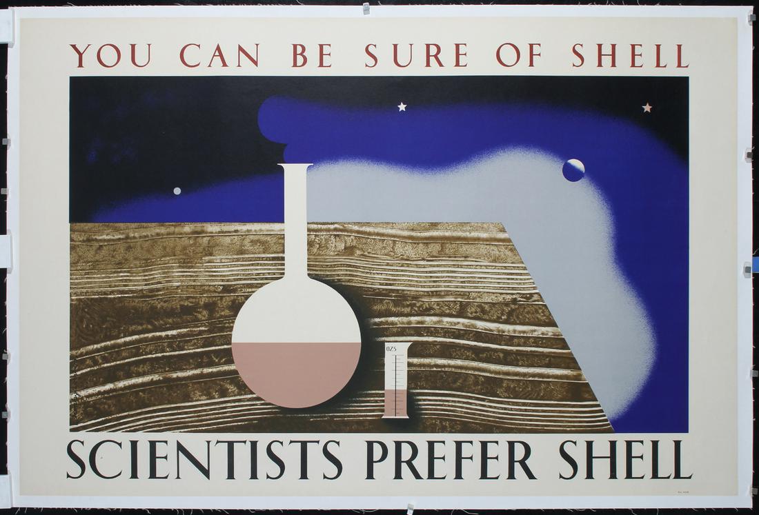RARE Original 1930s British Shell Poster Tom Eckersly (1 of 1)