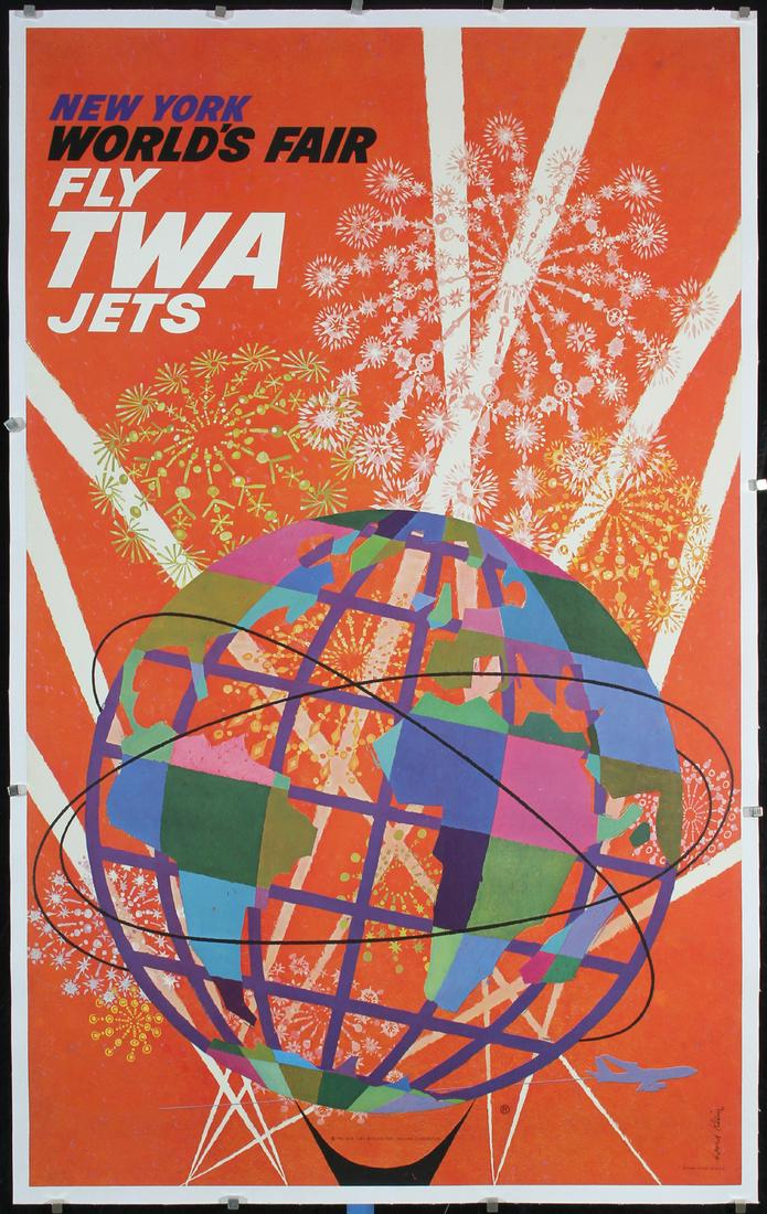 Original 1964 NY World's Fair Travel Poster David Klein (1 of 1)