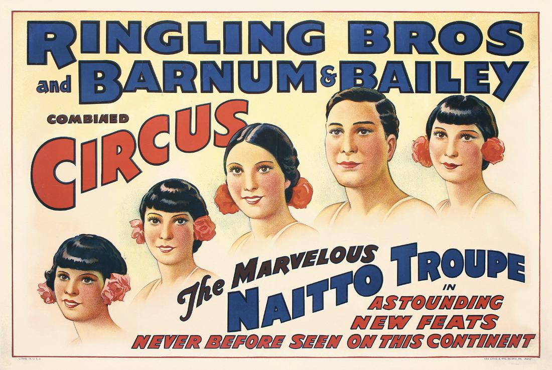 Original Vintage 1930s Ringling Barnum Circus Poster (1 of 1)
