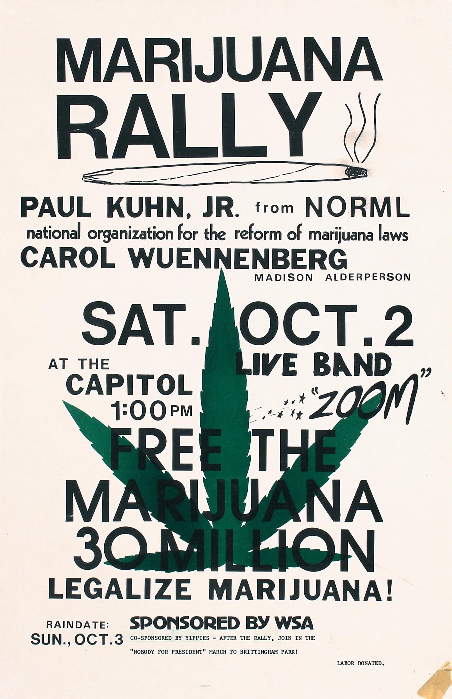 Original Vintage 1970s Marijuana Propaganda Poster (1 of 1)