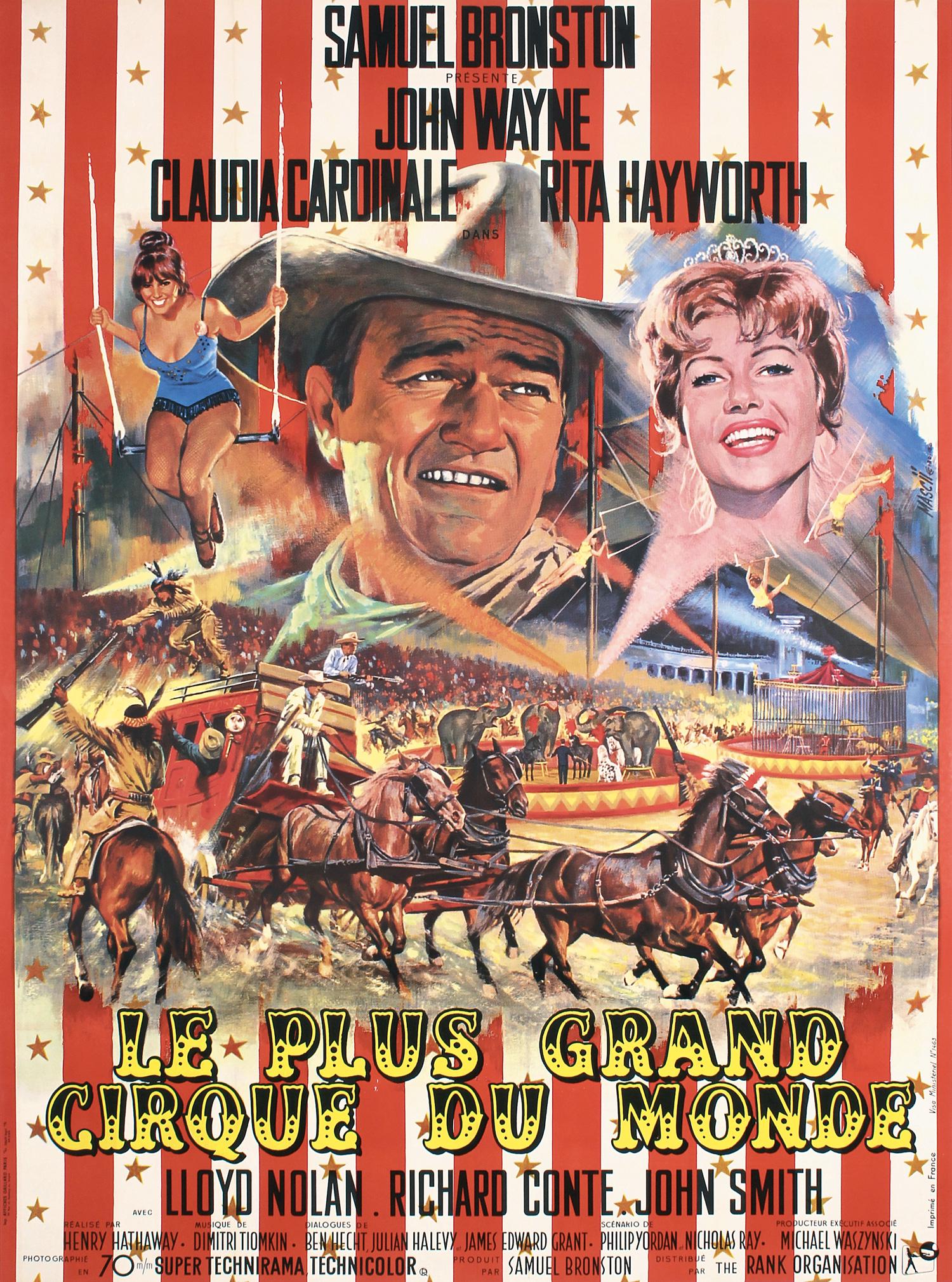 Original 1960s French Circus World Poster John Wayne LB (1 of 1)