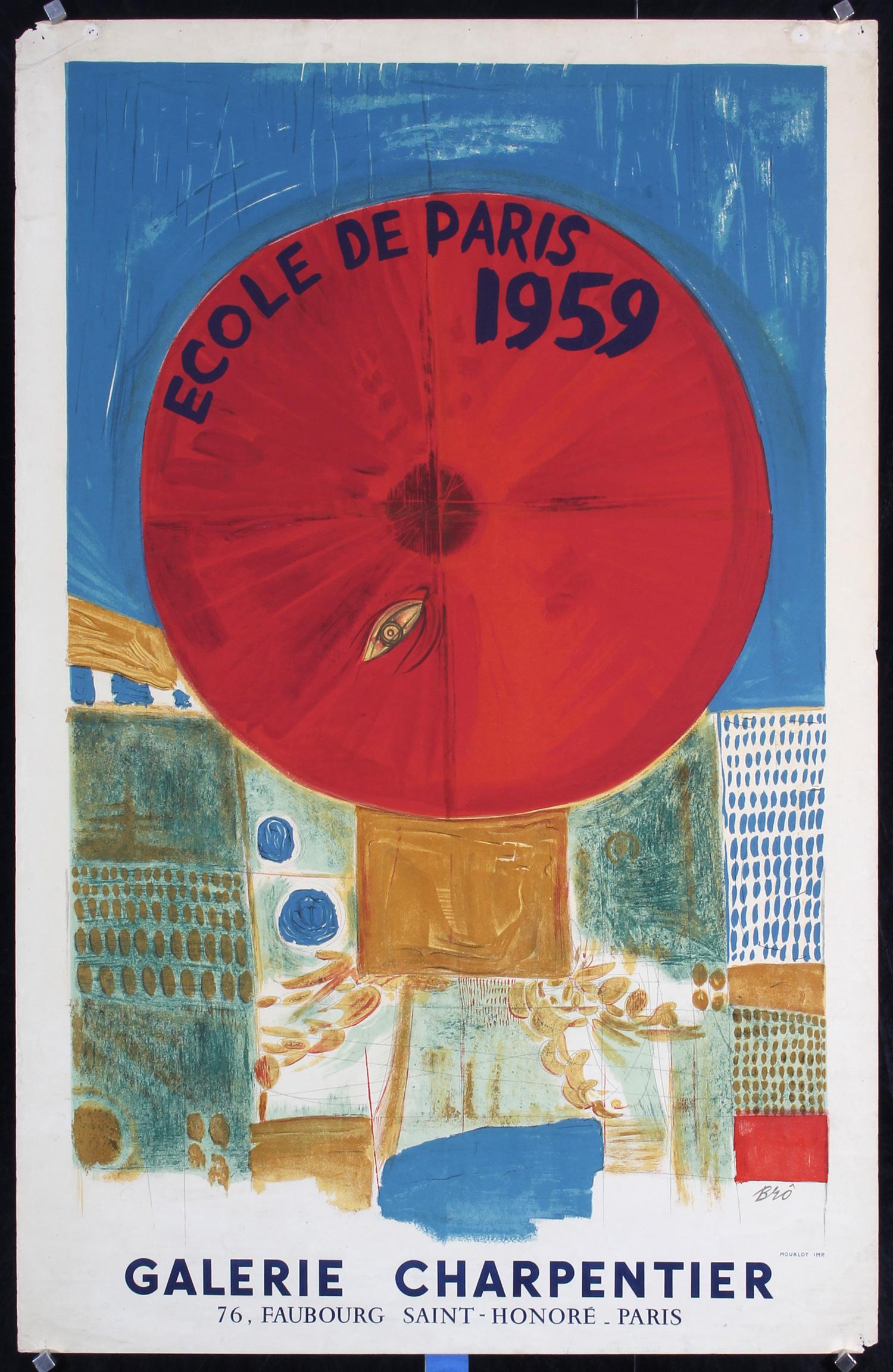 Original Vintage 1950s Ecole de Paris Art Poster Bro (1 of 1)