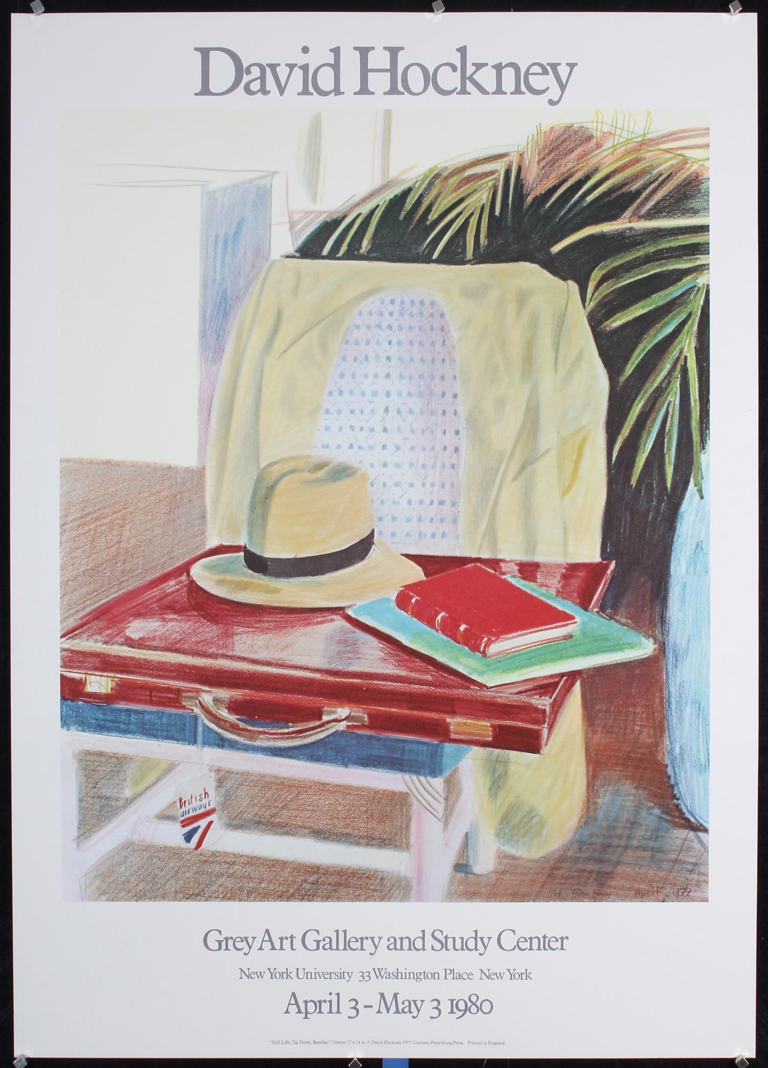 Original 1982 David Hockney Poster Grey Art Gallery NY (1 of 1)