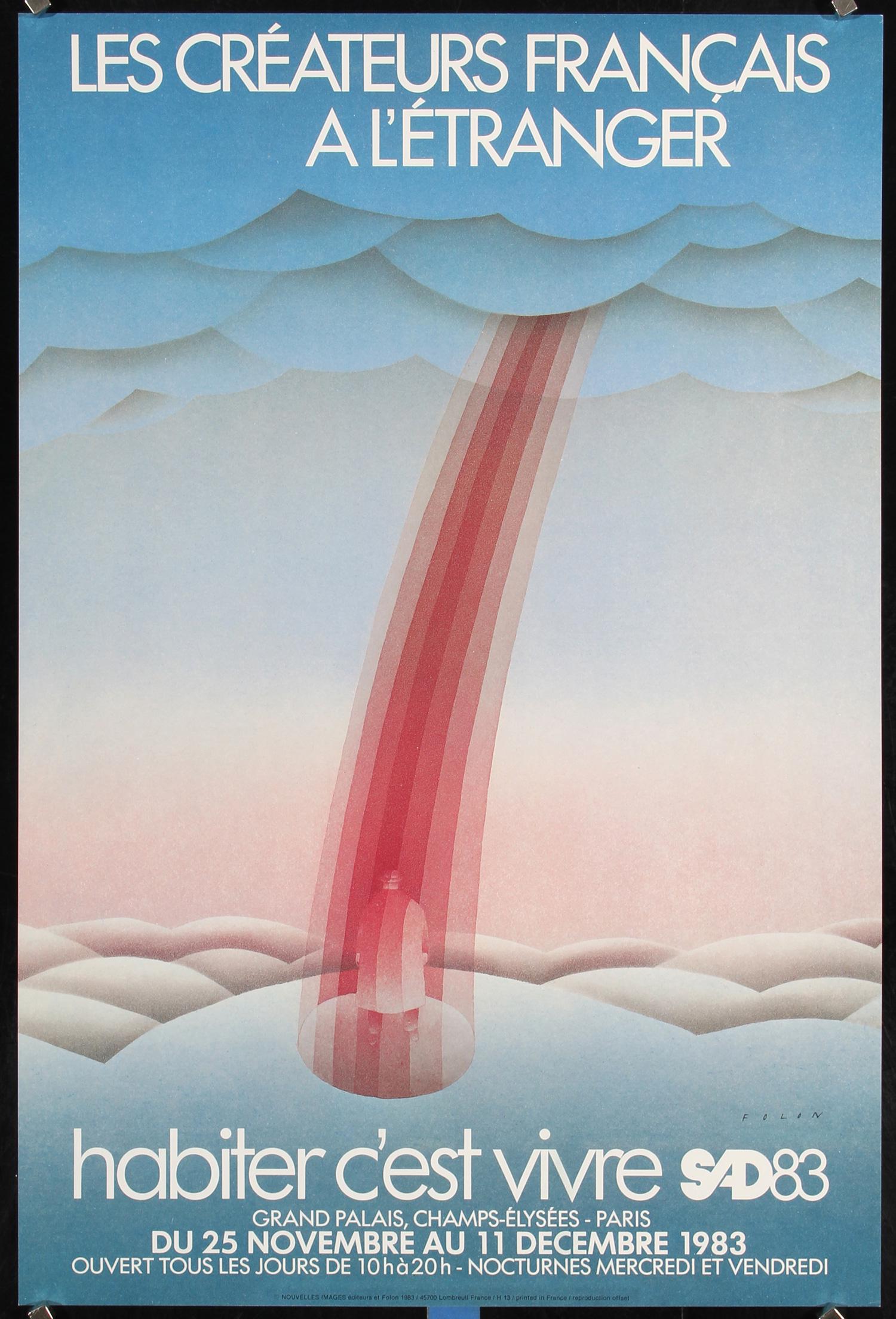 Group of 6 French 1980s Posters Habiter C'est Vivre (1 of 6)