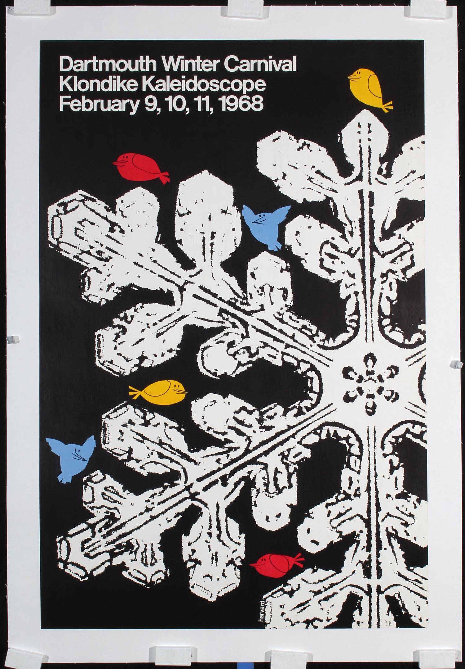 Original 1968 Dartmouth Winter Ski Poster (1 of 1)