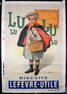 Original Vintage ca. 1910s French Lu Lu Biscuits Poster