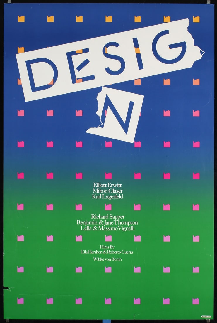 Original Vintage 1980s Milton Glaser Design Poster (1 of 1)