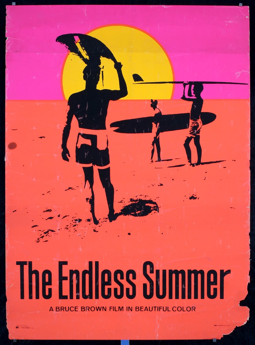 Original Vintage 1967 ENDLESS SUMMER Surf Poster (1 of 1)