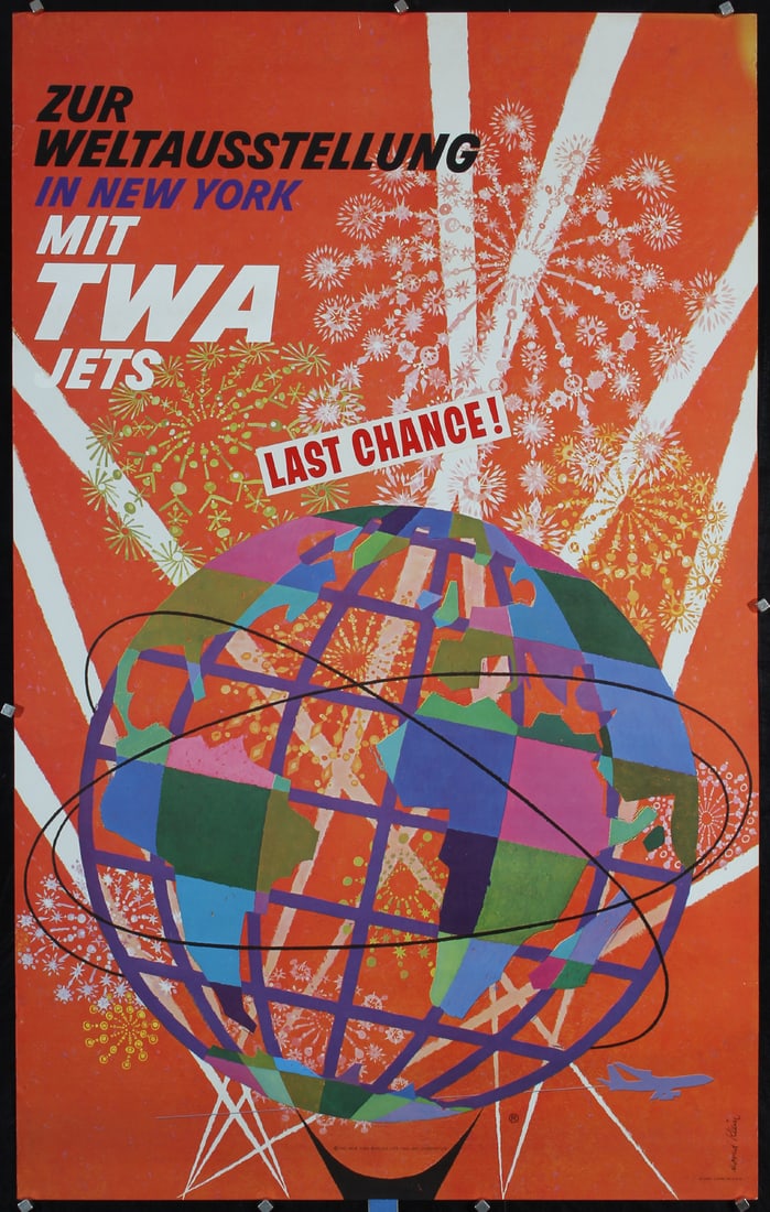 Original 1964 NY World's Fair Travel Poster David Klein (1 of 1)