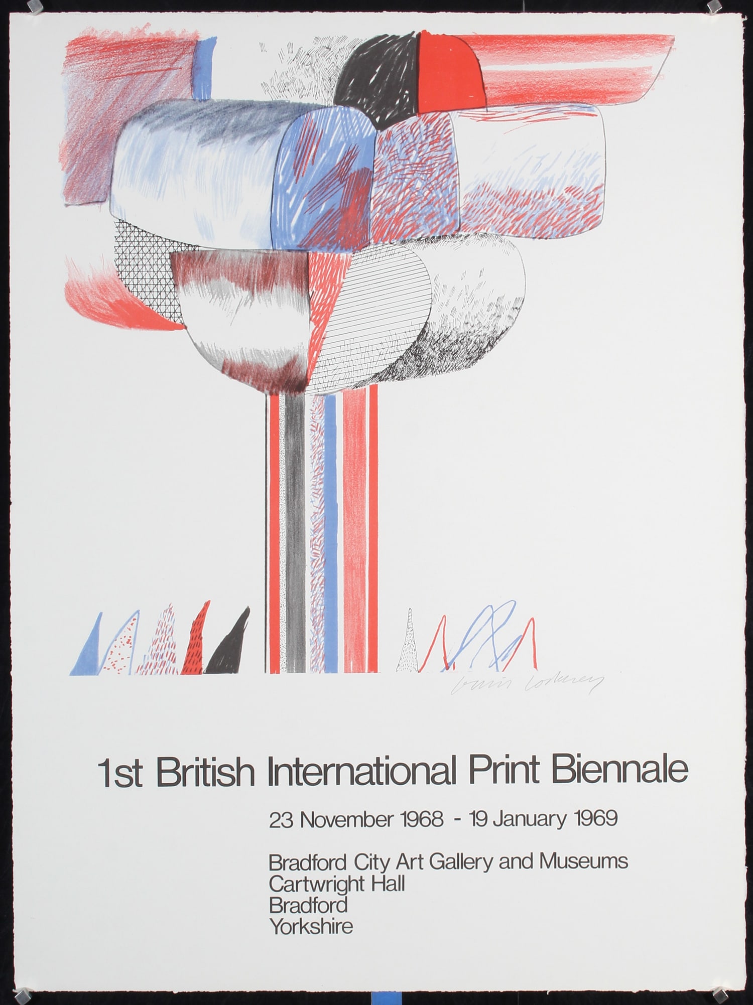 RARE Original 1960s David Hockney Poster HAND-SIGNED (1 of 1)