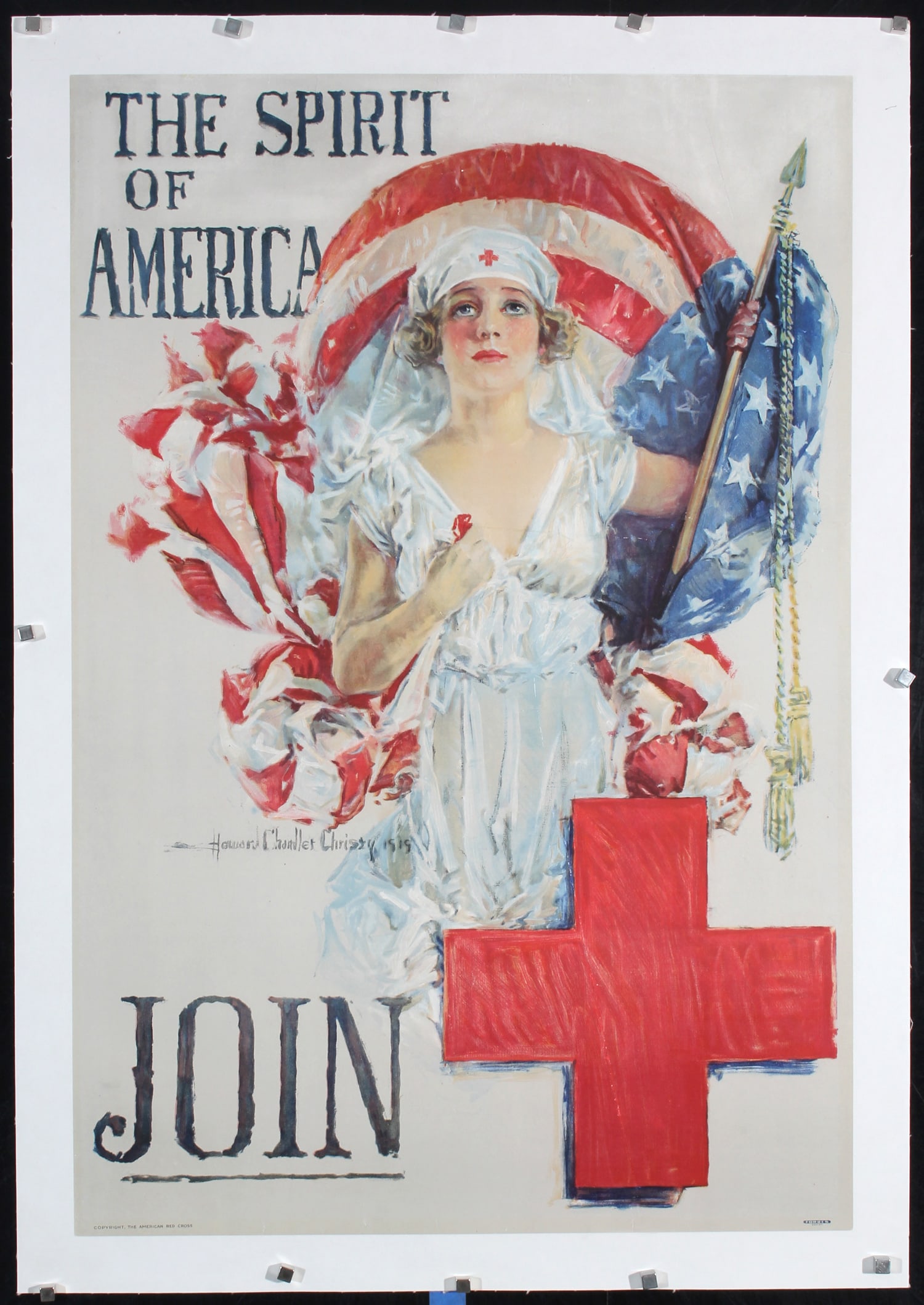 Rare Original WW I Spirit of America Poster CHRISTY Art (1 of 1)