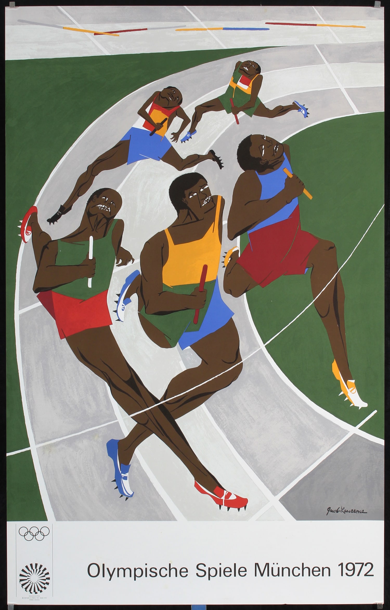 Original 1972 Munich Olympics Poster Jacob Lawrence (1 of 1)