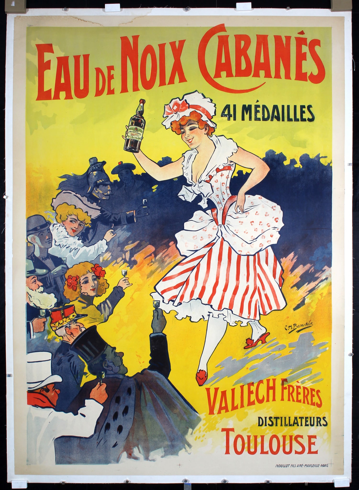 Rare Original 1890s French Liquor Kina Poster (1 of 1)